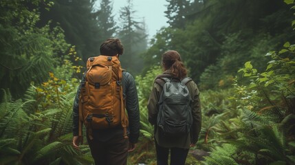 Couple in forest