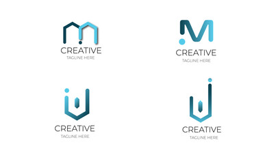 letters logo design, web logo design, mix letters logo designs,