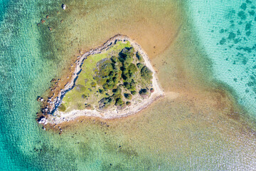 Ildır Beach drone view in Turkey