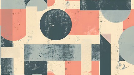 pastels digital paper with abstract geometric shapes,seamless