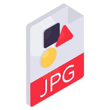 Trendy design icon of jpf file 