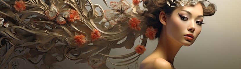 Naklejka premium Capturing the Beauty of a Woman