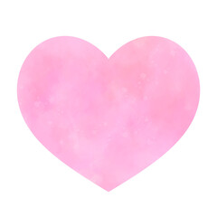 Cute pink Heart Watercolor Valentine's Day 