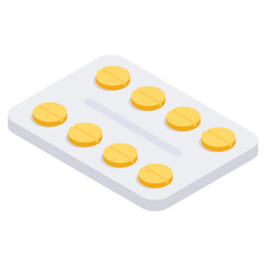 An editable design icon of tablet
