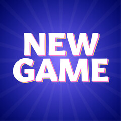 Gaming Start Screen Vector Illustration