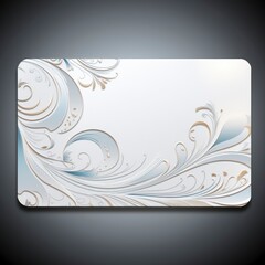 White Frame card concept design