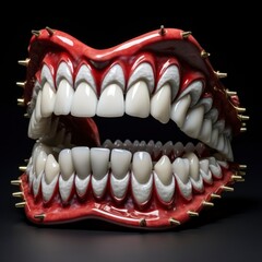 Obraz premium teeth and dental tools concept
