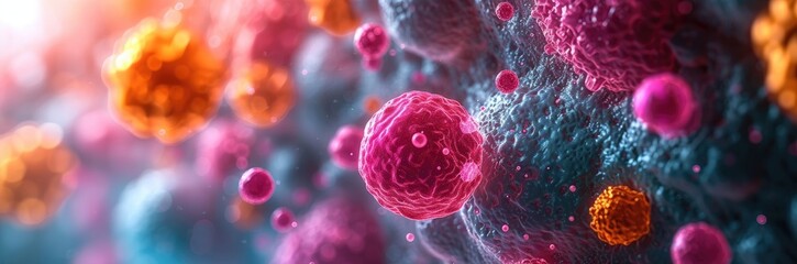 Nanobots repairing tissue at a microscopic level, representing advancements in nanomedicine 