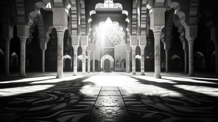 mosque architecture ramadan Kareem theme, Ramadan crescent moon, Eid Mubarak Islamic festival social media banner