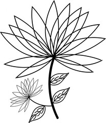 Hindu Icon line Art, Vector Stock Photo