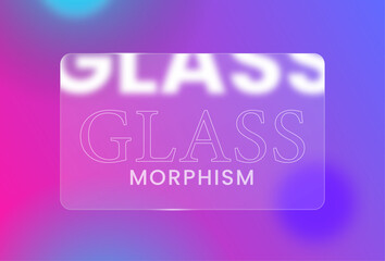 Vector realistic glass morphism effect background
