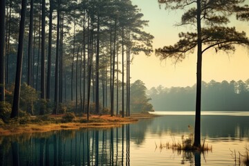 sunrise over the river