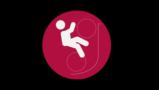 Pictograma de los Juegos Ol&iacute;mpicos de lado izquierdo con el deporte ciclismo BMX freestyle
