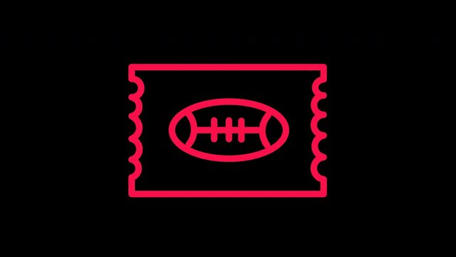 Access Rugby Ticket Animation Icon