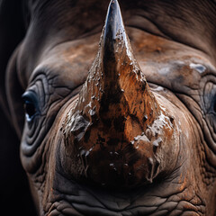 Closeup of a majestic African elephant's eye, revealing intricate details of its large, wrinkled skin and expressive features in a wildlife setting