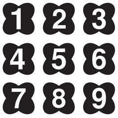 Bullet Point or Circle Number icon symbol sign, vector illustration