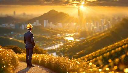 Engineering Entrepreneurship A Visionary Engineer Turning Towards a Thriving Business in Golden Tones