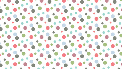 Polka dot seamless pattern vector image background wallpaper design for decoration ornament
