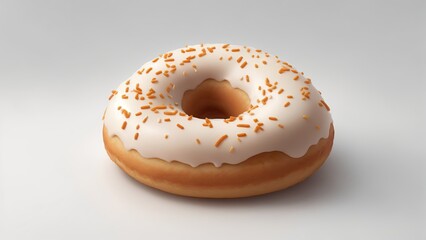 Donut on White Background