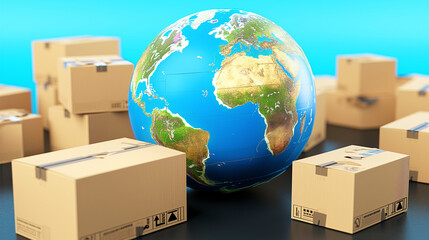 Global economy, fast delivery service