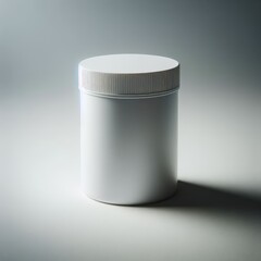 white plastic container  mockup