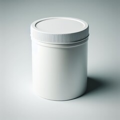 white plastic container  mockup