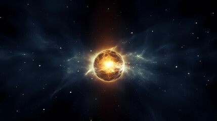 Fototapeta premium Space galaxy background, 3D illustration of nebulae in the universe