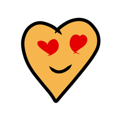heart with a smile icon transparent valentine day element