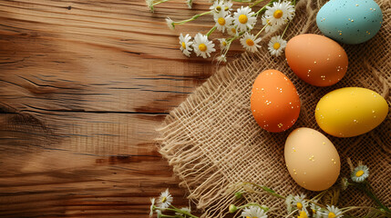 A Bunch of Eggs on a Wooden Table