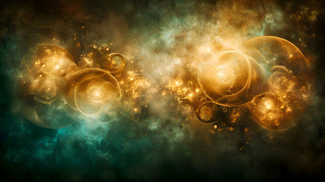 Fototapeta save the universe - science, geometry, physics, particles, nature, abstract, quantum, stem