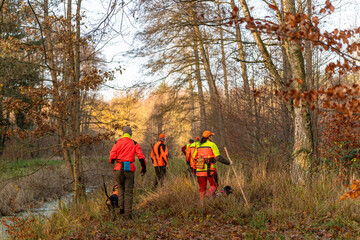 Jagdhelfer im Einsatz