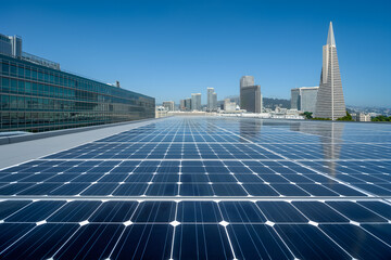 Solar Symphony: Harnessing Energy Amidst Urban Majesty