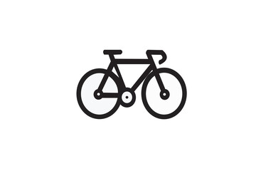 bicycle vector logo simple black and white background