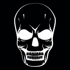 skull logo icon design vector file