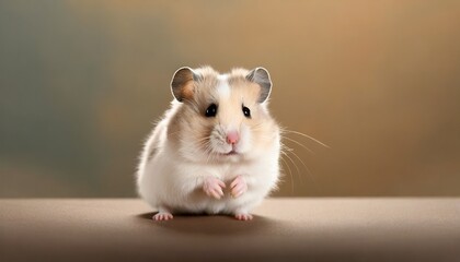 cute hamster on background 