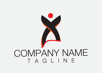 Fototapeta premium Vector logo design template. Corporate identity design element. Business sign. 