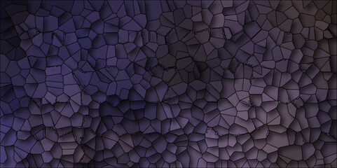 Abstract dark purple triangle mosaic texture. Creative halftone style with gradient illustration. Dark lilac vector polygon abstract layout.