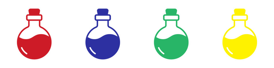 Potion mana health icon. Vector illustration
