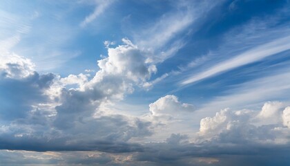 Naklejka na ściany i meble beautiful blue sky background with clouds