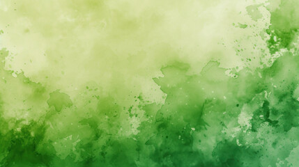 green abstract painted watercolor template design background