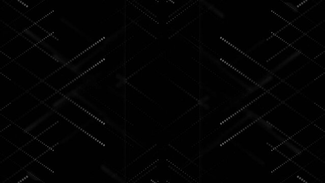 Regular smooth motion background with stars and lines. Smooth line motion. 