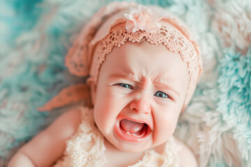 Funny baby expression when you're about to start a tantrum	
