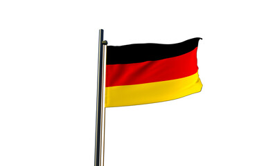 german flag isolated on white