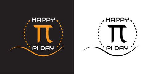 World pi day illustration with mathematical constants - obrazy, fototapety, plakaty