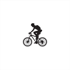 Obraz na płótnie Canvas Illustration vector graphic of cycling athlete icon