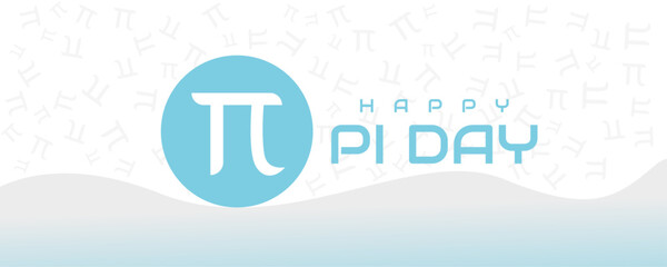 World pi day illustration with mathematical constants - obrazy, fototapety, plakaty