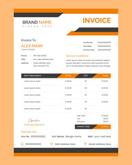 Vector creative modern invoice business template design