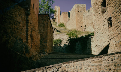 old castle in the old town (Siguenza, Spain)
