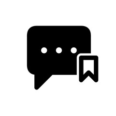 saved chat icon button