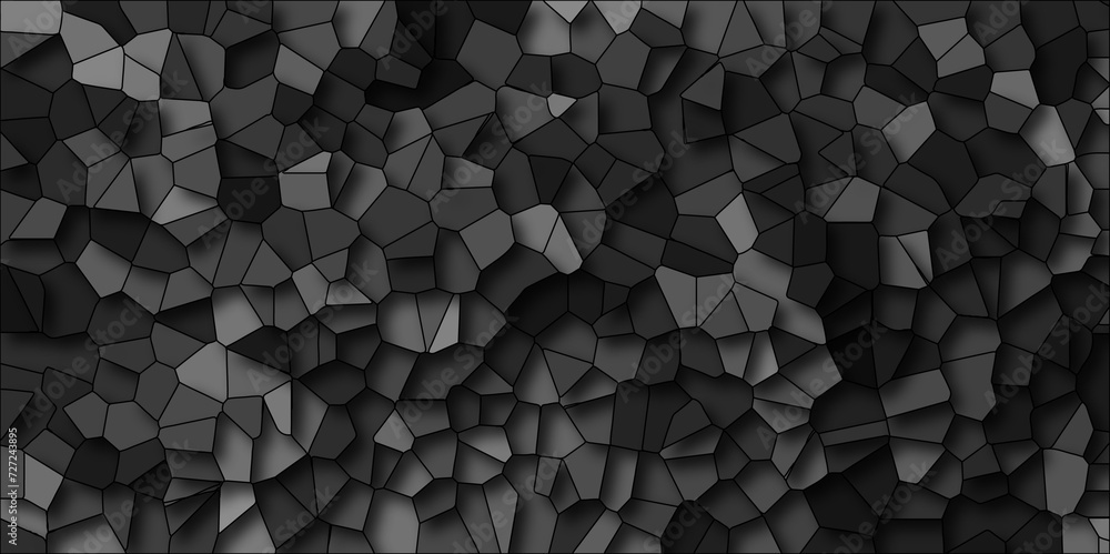 Poster seamless pattern mosaic marble pattern texture with seamless shapes. dark and light gray geometric m